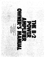 Yamaha B-2 - Owners Manual-1